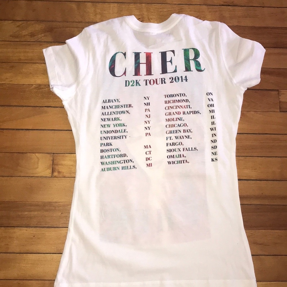 NWOT💥Next Level Apparel Cher Tour T-shirt💥 Sz. L - Picture 5 of 5